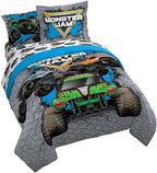 Monster Jam Queen Comforter Set 7 Piece Kids Bedding by JayFranco