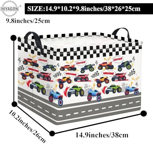 Rectangular Kids Basket Baby Girl Basket Fabric Storage Bin Organizer Box Room - Image 2