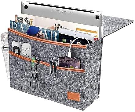 Bedside Caddy, Felt Bedside Storage Organizer, Hanging Storage by KAKKOII