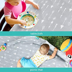Splat Mat 2 Pack for Under High Chair Waterproof Splash Mat 42''×46'' - Image 3