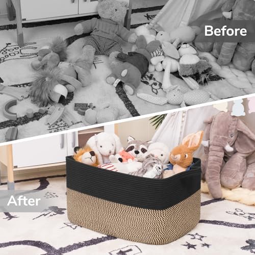 Goodpick 75L Large Woven Blanket Basket - Image 7