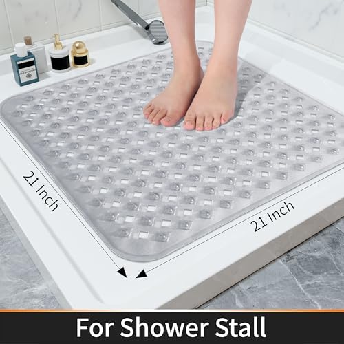Yimobra Square Shower Mat Non Slip, Super Strong Suction Cups, Machine Washable - Image 4