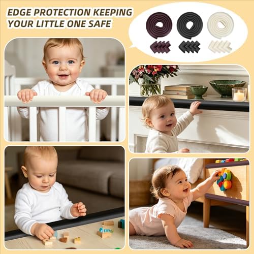 Corner Protector Baby, Baby Proofing Edge Corner Protector, Soft Foam White - Image 7