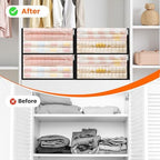 SpaceWhisper Clear Sheet Storage Bags, 8 Pack, 17.7 x 15.7 x 7.9 in - Image 5