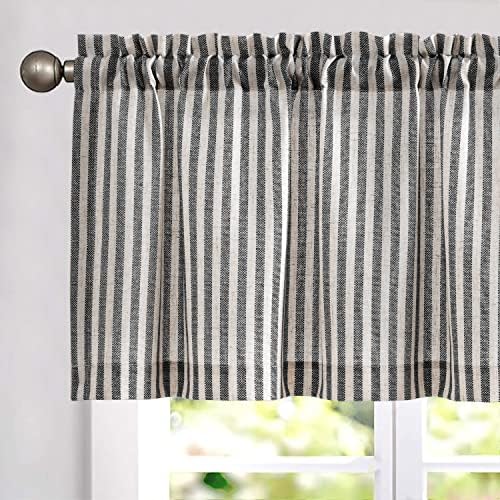 jinchan Linen Boxter Stripe Valances by JINCHAN