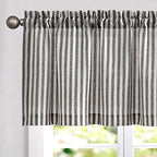 jinchan Linen Boxter Stripe Valances by JINCHAN