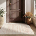 Pink Small Throw Rug for Bedroom 2x3 Washable Boho Vintage Soft Area Rugs by BILEEHOME