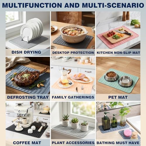 2 Pack Caketime Silicone Dish Drying Mat - Image 5