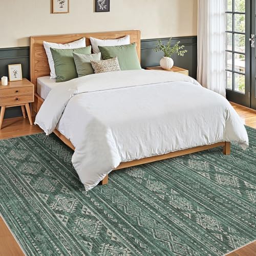 Nakagishi 8X10 Area Rugs Living Room: Washable Boho Large Neutral Modern Soft - Image 5
