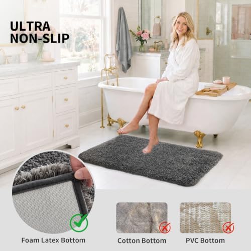 ILANGO Bathroom Rugs 30" × 20", Extra Soft Absorbent Microfiber Bath Rugs - Image 6