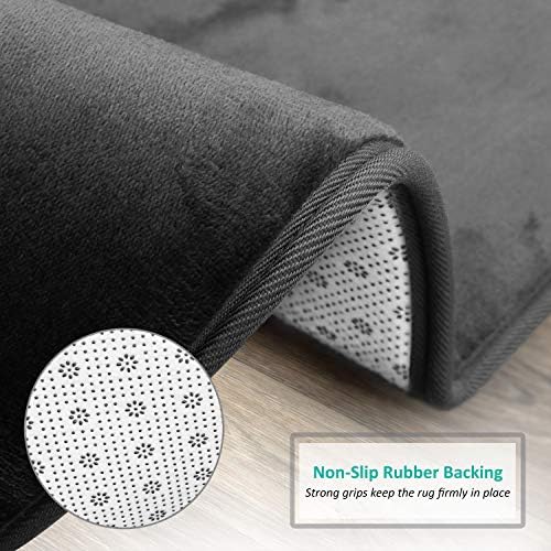 Clara Clark Bathroom Rugs, Velvet Memory Foam Bath Mat, Machine Washable Bath - Image 4