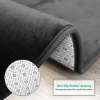 Clara Clark Bathroom Rugs, Velvet Memory Foam Bath Mat, Machine Washable Bath - Image 4