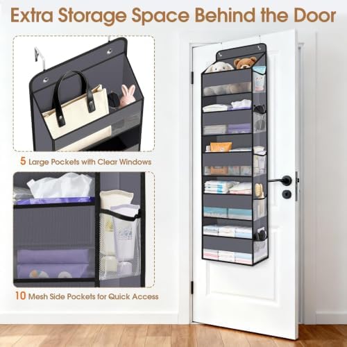 Over The Door Organizer Storage behind Door Hanging Organizer - Image 4