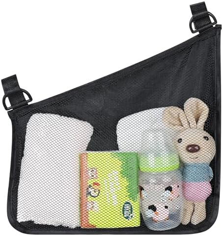 Accmor Universal Stroller Organizer, Side Sling Stroller Organizer, Mesh Cargo - Image 5