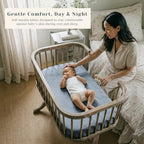 3 Pack Cotton Muslin Baby Bassinet Fitted Sheet - Image 2