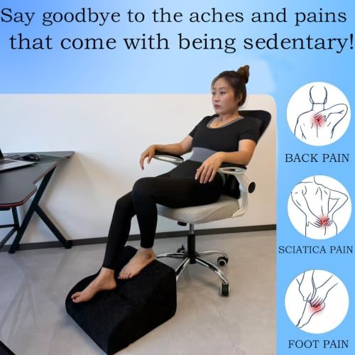 Foot Rest for Under Desk at Work.Multifunctional 3-Tier Foot Stool - Image 4