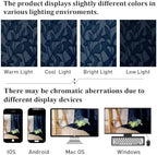Lecloud Leia Navy Blue Sheer Kitchen Curtains 36 Inch Length 2 Panels, Jacquard - Image 7
