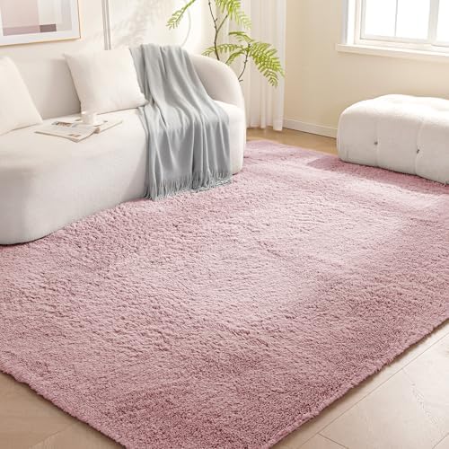 Amazon Basics Fluffy Washable Area Rug, Shaggy Carpet by AmazonBasics