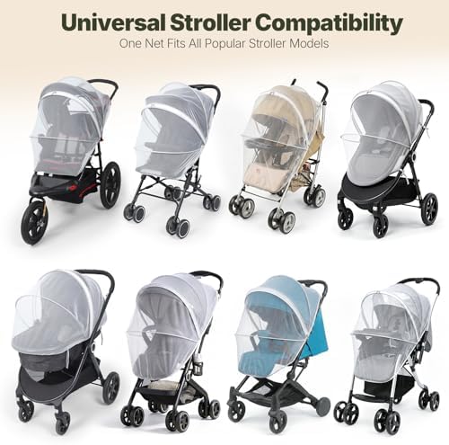 Orzbow Baby Mosquito Net for Stroller, Universal Fit, Breathable - Image 6