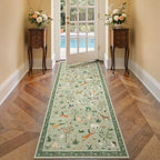 BESBLEE 2X8 Washable Kitchen Runner Rug, Animal Non Slip - Image 2