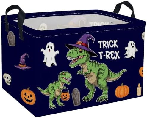 Rectangle Kids Baskets Halloween dinosaur Basket Cute Storage Bin Fish Box by DDBASKET