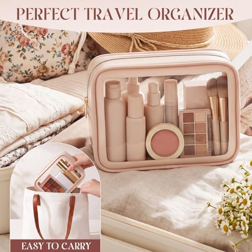 Hsei 12 Pcs Clear Makeup Bags Diaper Bag Organizer Travel Toiletry Bags - Image 5