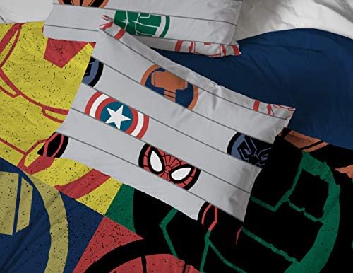 Marvel Avengers Queen Comforter Set 7 Piece Kids Bedding - Image 4