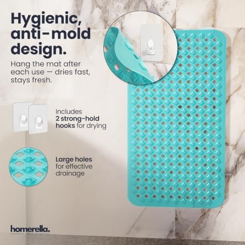 homerella Bathtub Mat Non Slip 28x16 Shower Mat Non Slip Anti Mold BPA Free - Image 4