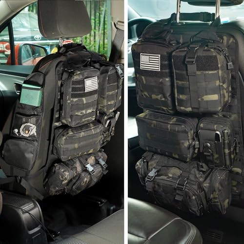 Tactical Car Seat Back Organizer, Tactical Molle Seat Back Organizer by Unknown