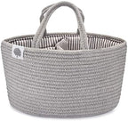 Parker Baby Co. Soft Rope Diaper Caddy Organizer by ParkerBabyCo