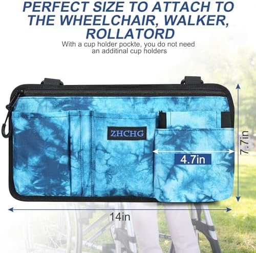 Wheelchair Side Bag, Wheel Chair Armrest Pouch Accessories - Image 7