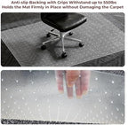 AiBOB Office Chair Mat for Carpet, Easy Chair Movement Hard Clear Carpet Chair - Image 5