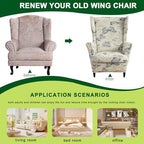 CRFATOP Wingback Chair Cover Butterfly Armchair Slipcover - Image 4