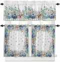 Fall Thanksgiving Kitchen Curtains and Valances Set, Farmhouse Plaid by VandarllinHomeKitchenDecor