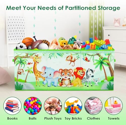 decalsweet Large Toy Box Collapsible Chest Organizer - Image 4