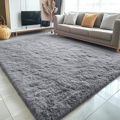 OLANLY 6x7 Area Rugs for Living Room Bedroom, Machine Washable Soft Fluffy - Image 3