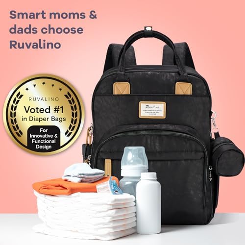 RUVALINO Baby Diaper Bag Backpack - Image 7