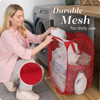 Handy Laundry Mesh Pop-Up Laundry Hamper, Collapsible Basket 2-Pack - Image 5