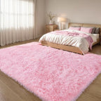 Pink Fluffy 4x6 Area Rugs for Bedroom Girls, Plush Washable Carpet - Image 6