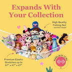 Large Stuffed Animal Storage Hammock 1 Pack | Holds 12 lbs | Corner Stuffed - Image 3