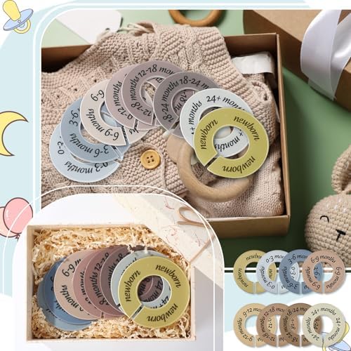 8 Pcs Infant Closet Dividers Nursery, Earth Stone Color - Image 6