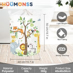 Forest Animals Laundry Hamper Woodland Tree Large Storage Basket Parents - Image 6