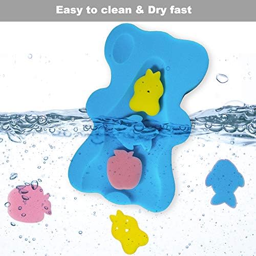 Soft Infant Bath Sponge Skid Proof Baby Bath Mat Newborn - Image 6