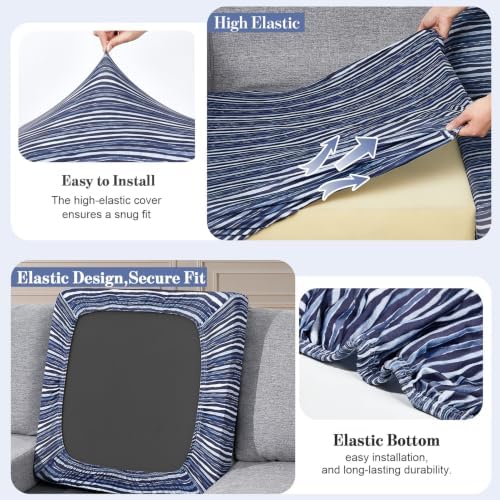 12Pcs Patio Cushion Covers Stretch Outdoor Furniture Protector Slipcovers - Image 4