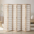 VEVOR Room Divider, 6 Panel Japanese Room Divider, Wood Folding Privacy Screen by VEVOR