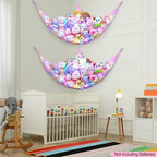 Stuffed Animals Hammock with LED Light Toy Net Room Decor Corner Storage - Image 6