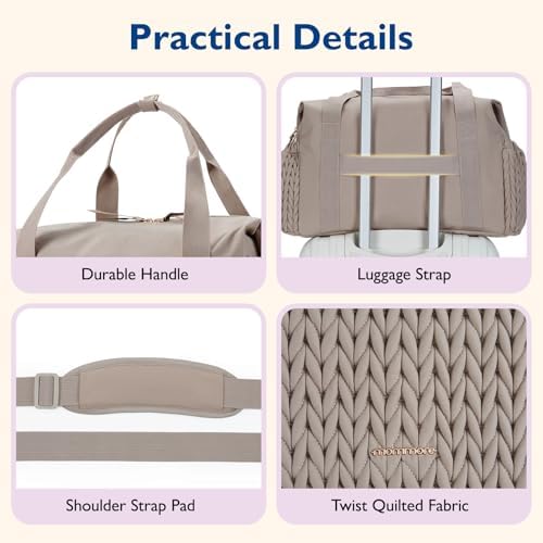mommore Diaper Bag Tote Large Travel Baby Bag - Image 5