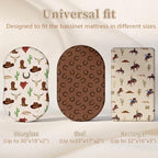 4 Pcs Western Bassinet Sheets for Boys - Image 4