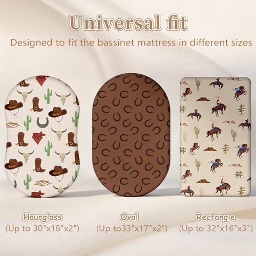 4 Pcs Western Bassinet Sheets for Boys - Image 4