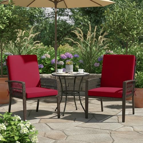 Summsun Patio Dining Seat Cushions Set of 2, 20 x 20 Inch - Image 2